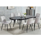 Sintered Stone 7 Pc Extendable Dining Set 1472 International Furniture